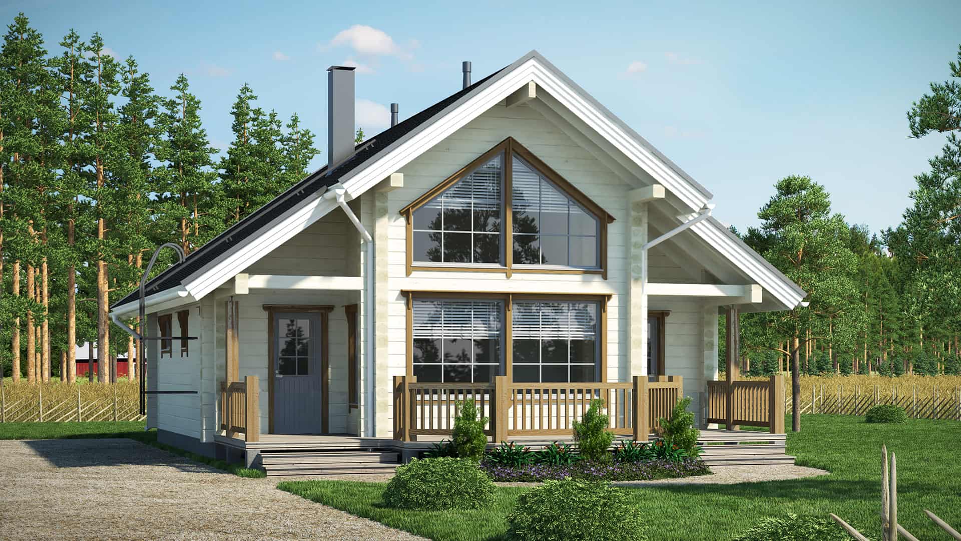 Дом из бруса 9×9 м Дом из бруса 9×9 м